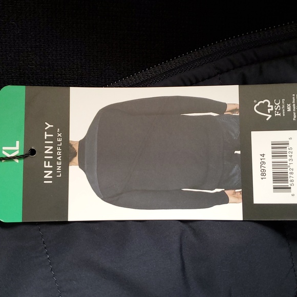 Infinity Linearflex Mixed Media Sweater Jacket - Picture 14 of 14